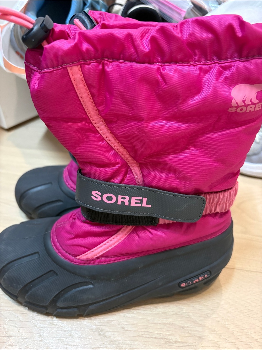 Kids Pink Winter Boots
